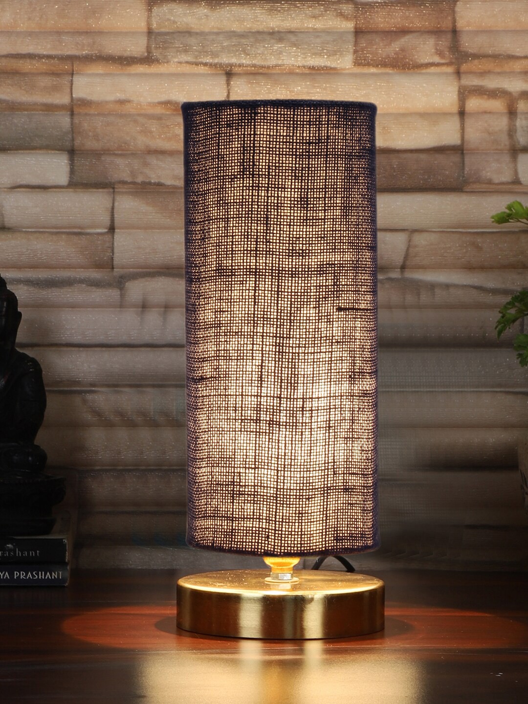 

Devansh Cylindrical Contemporary Table Lamp, Blue