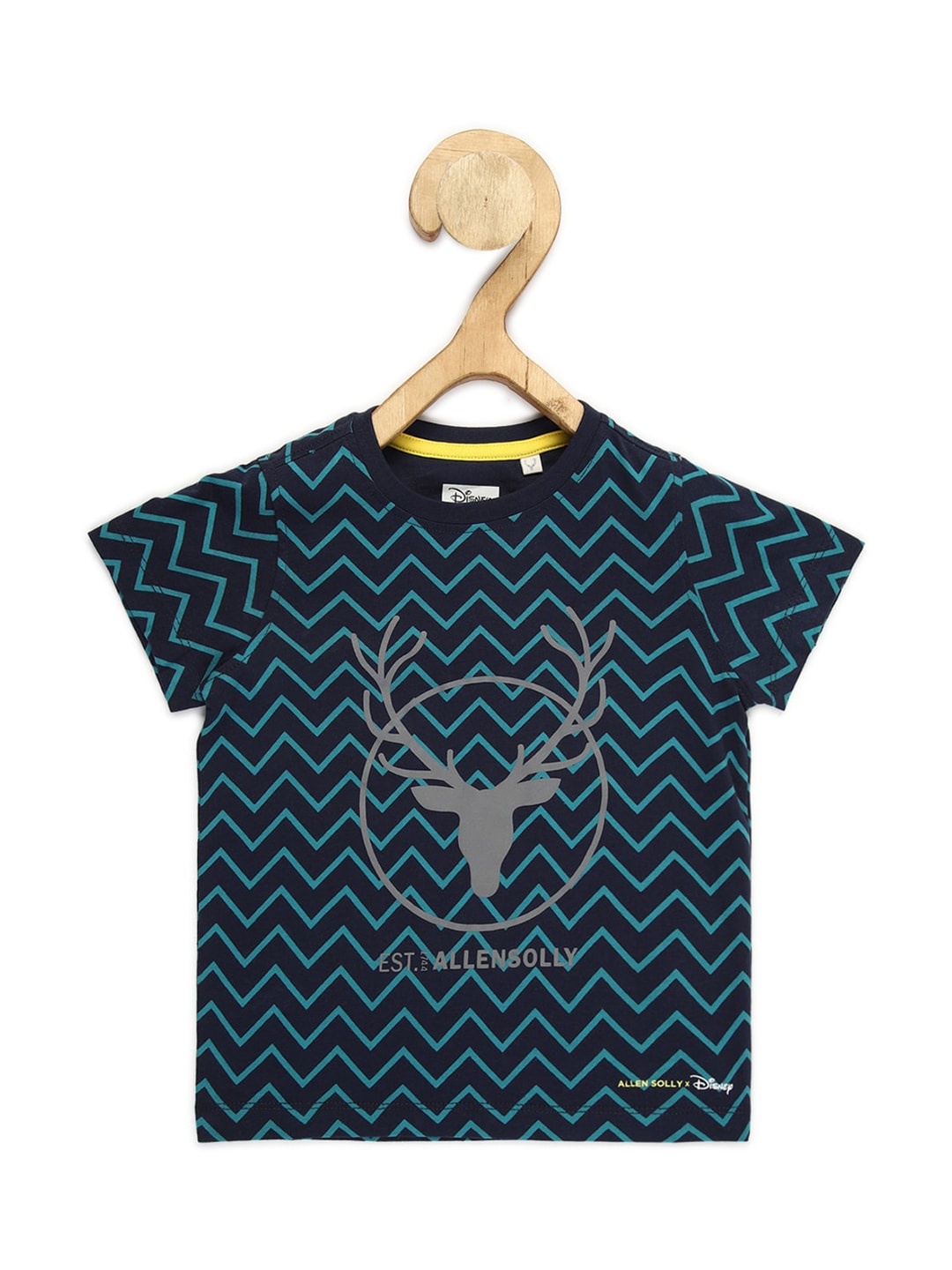 

Allen Solly Junior Boys Geometric Printed T-shirt, Navy blue