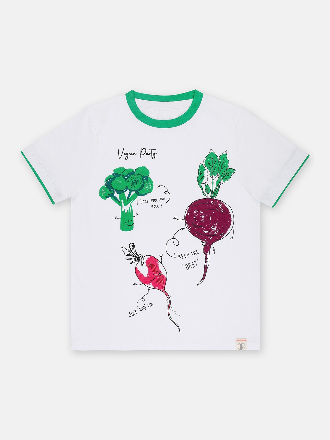 

Babysafe Boys White Printed Organic Cotton T-shirt
