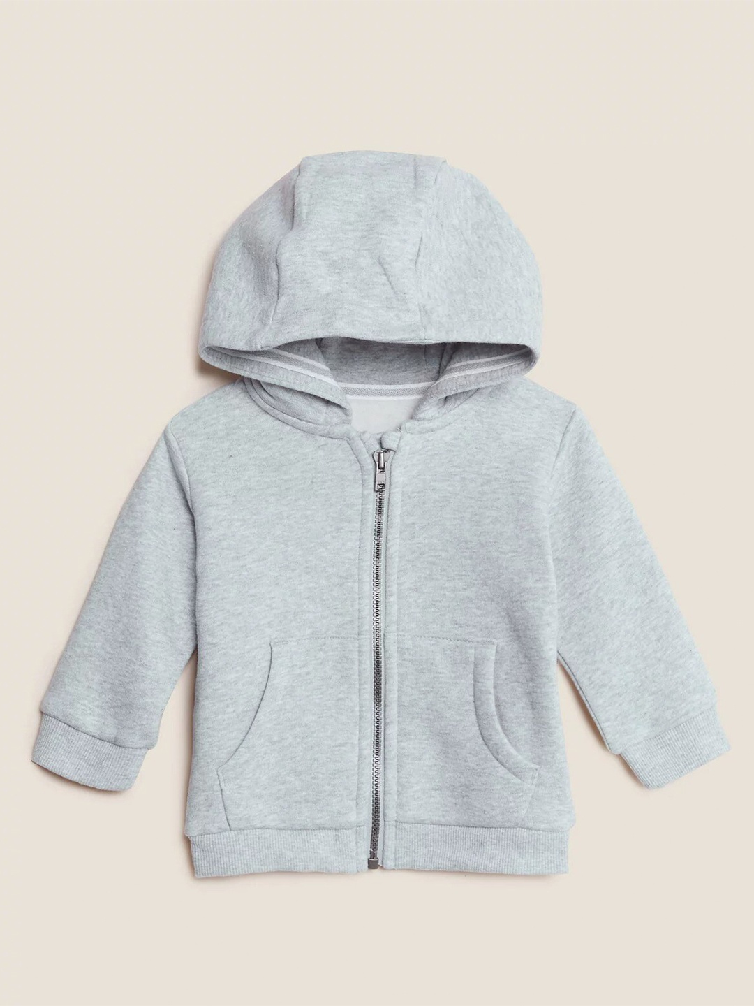 

Marks & Spencer Kids Grey Hooded Cotton Sweatshirt