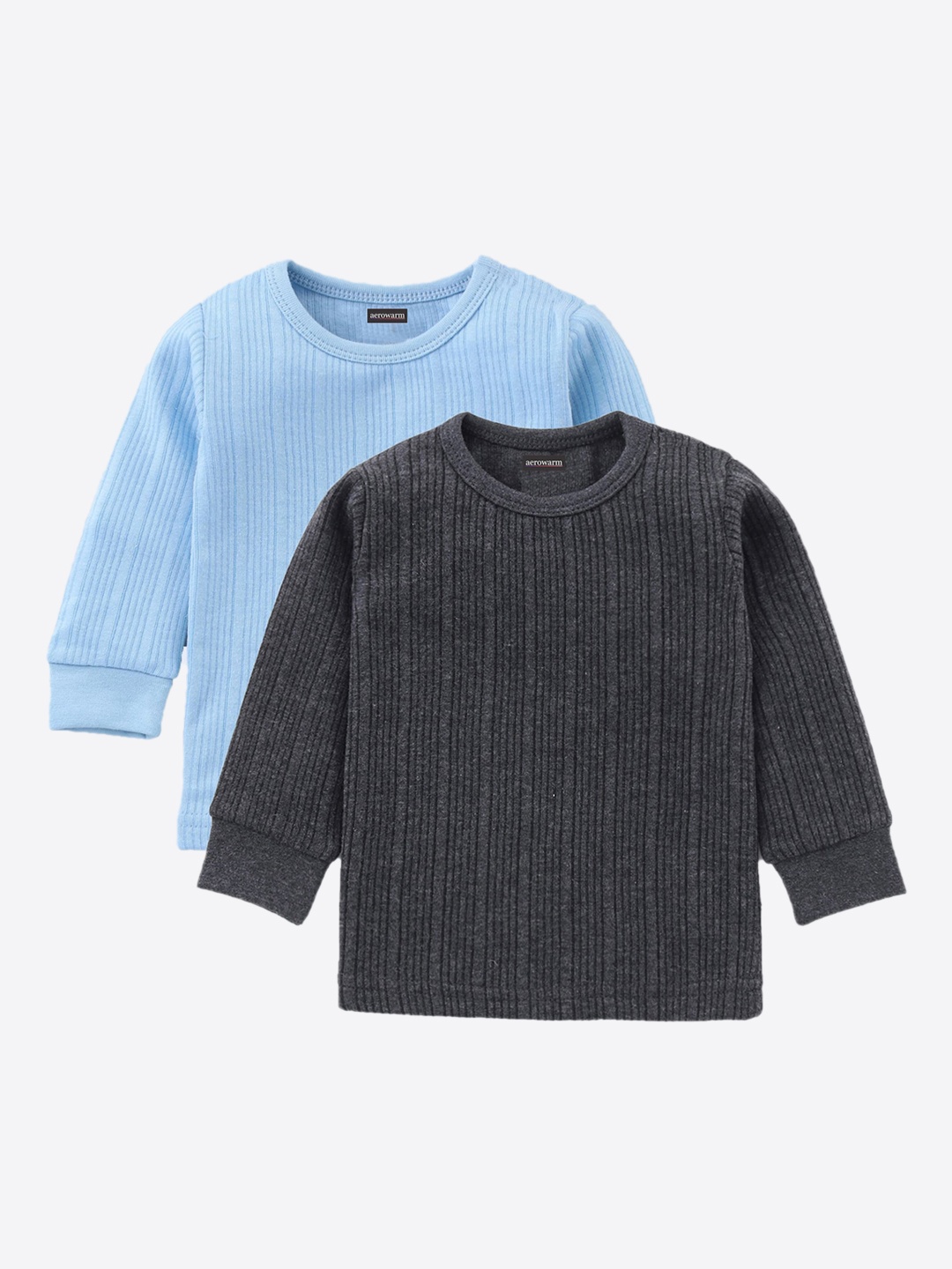 

Aerowarm Kids Blue & Charcoal Pack Of 2 Thermal Tops