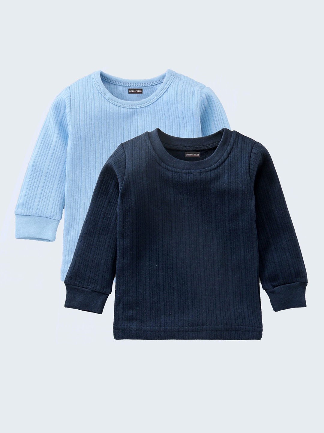 

Aerowarm Kids Pack Of 2 Blue & Navy Blue Thermal Tops
