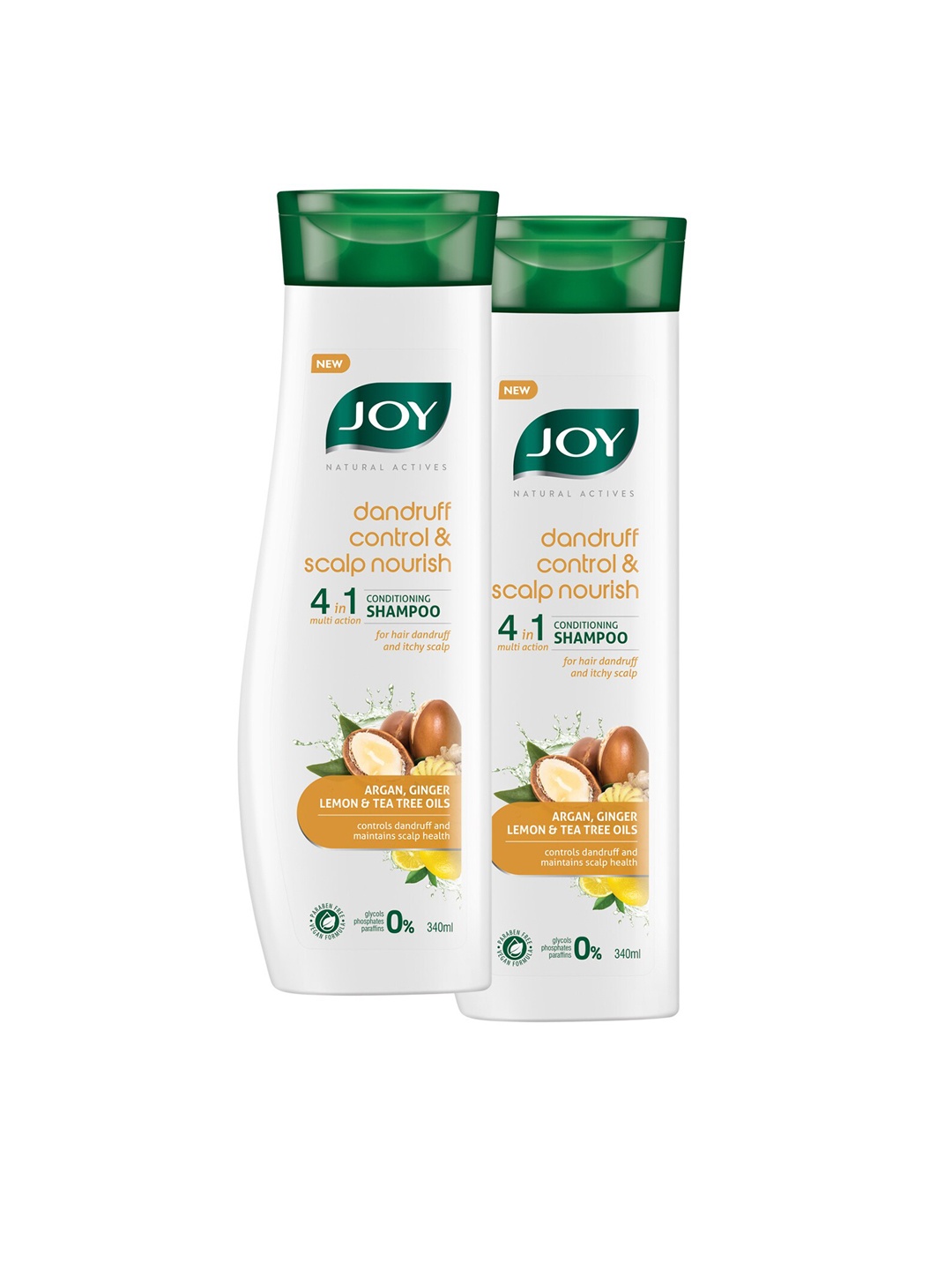 

JOY Set of 2 Anti Dandruff Shampoo for Dry & Itchy Scalp - 340ml Each, White