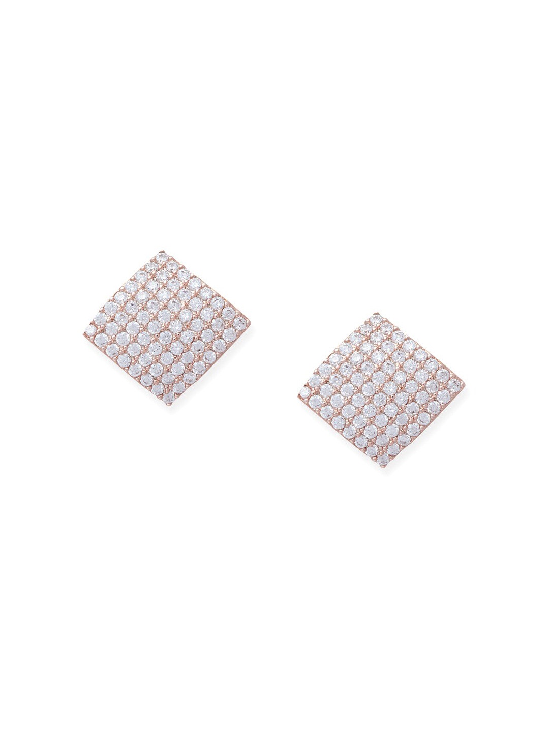 

Tipsyfly Rose Gold Plated Contemporary Studs Earrings