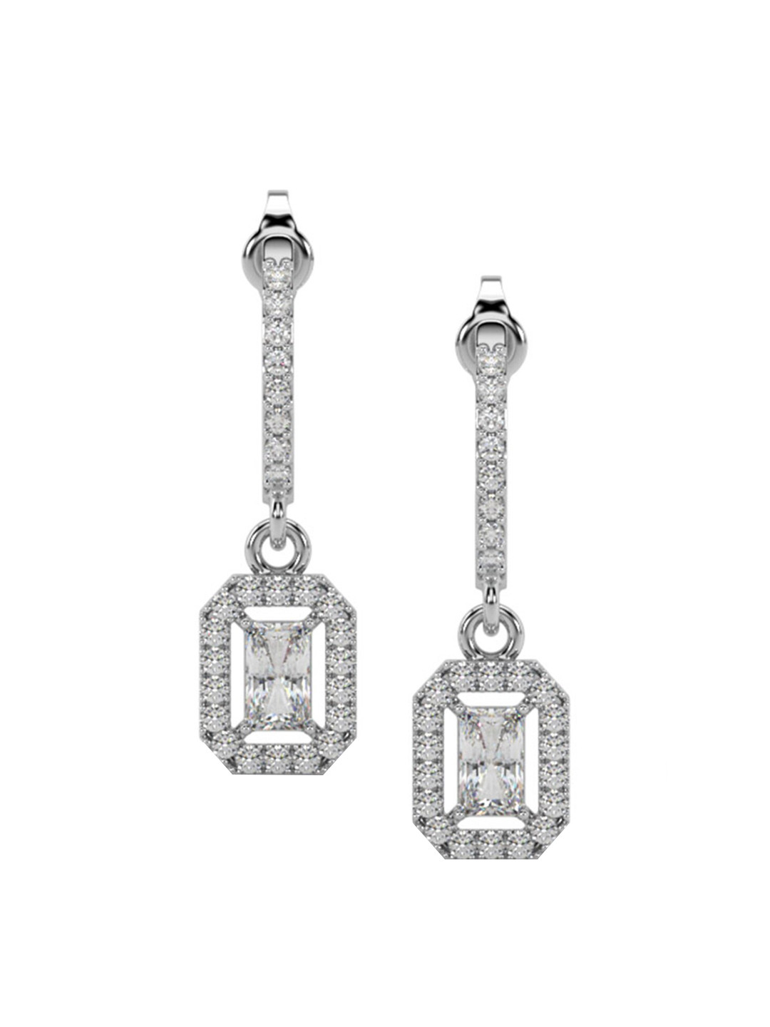 

Tipsyfly Silver-Plated Contemporary Drop Earrings