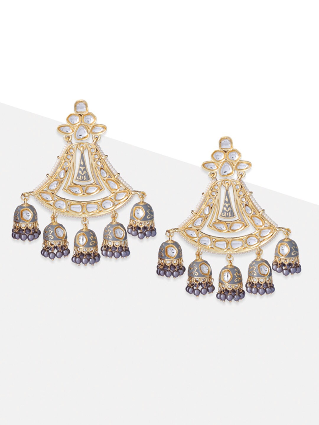 

Tipsyfly Gold-Toned Contemporary Drop Earrings