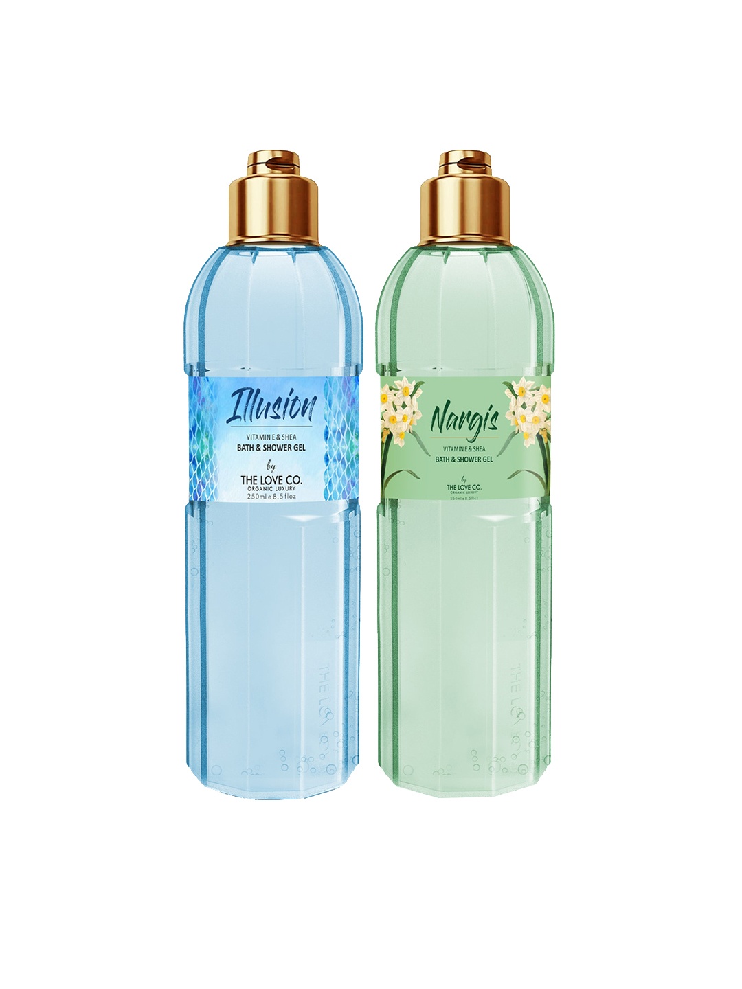 

THE LOVE CO. Set Of 2 Luxury Moisturizing Shower Gel - 250ML Each, White