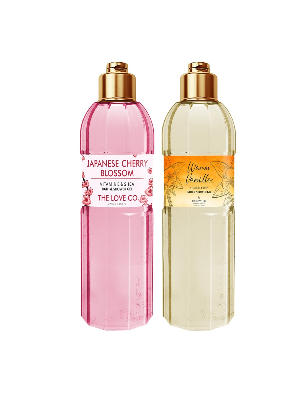 

THE LOVE CO. Set Of 2 Luxury Moisturizing Shower Gel - 250ML Each, White