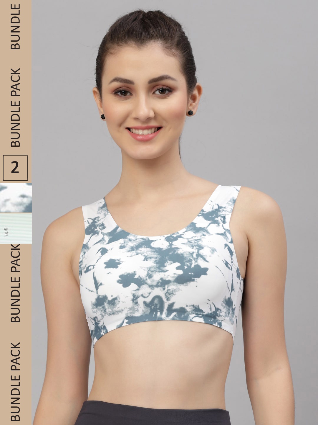

Friskers White & Cream-Coloured Pack of 2 Lightly Padded Bra