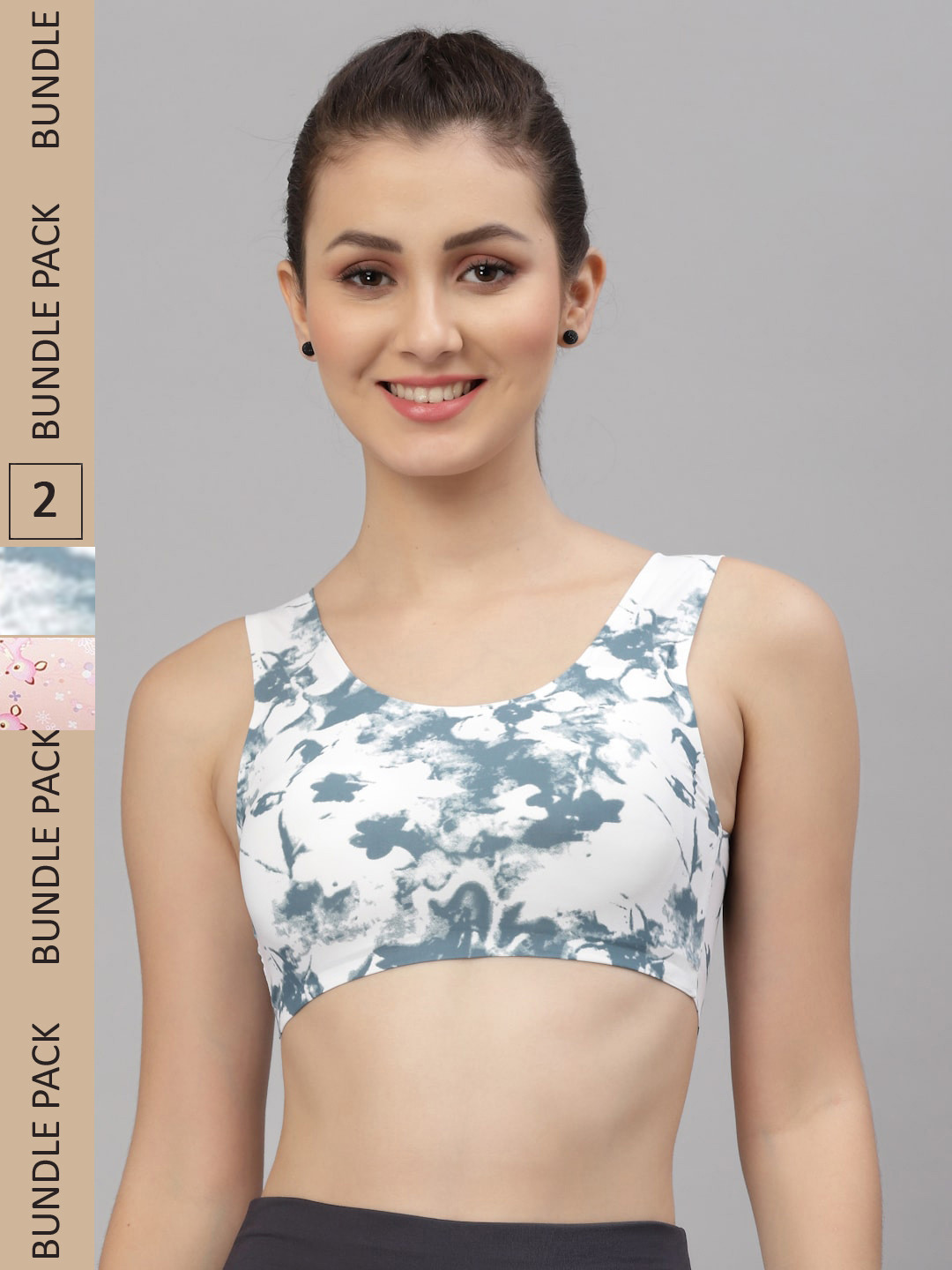 

Friskers Peach-Coloured & Cream-Coloured Pack of 2 Lightly Padded Bra