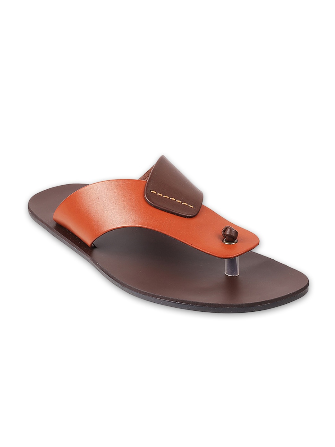 

Metro Men Tan Leather Comfort Sandals
