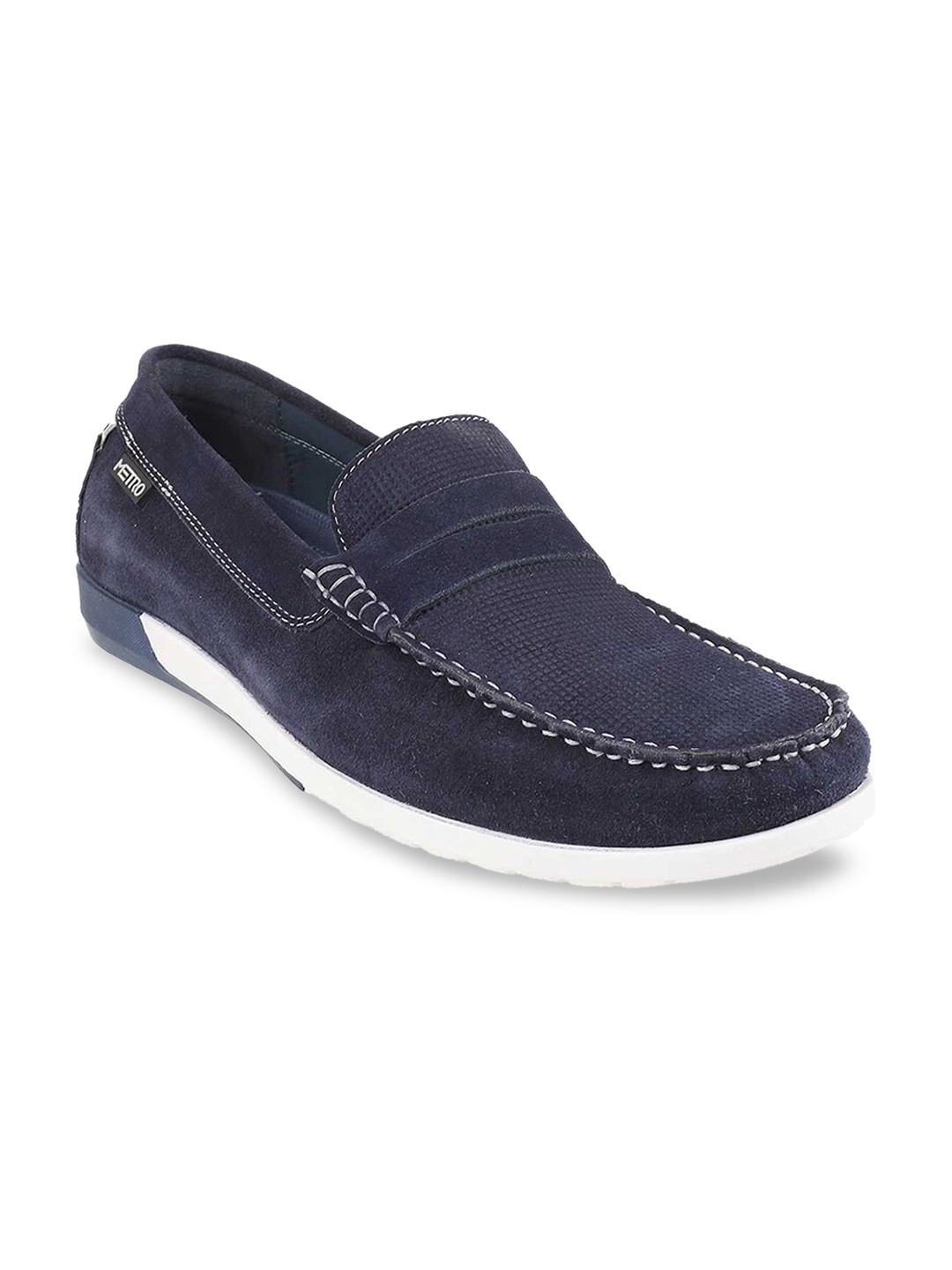 

Metro Men Blue Suede Loafers