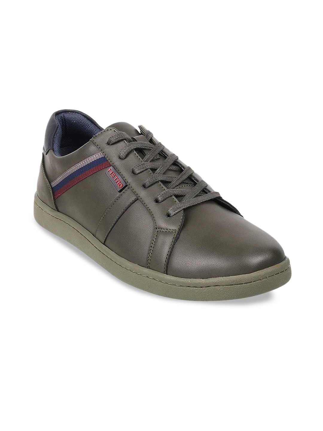 

Metro Men Olive Green Sneakers