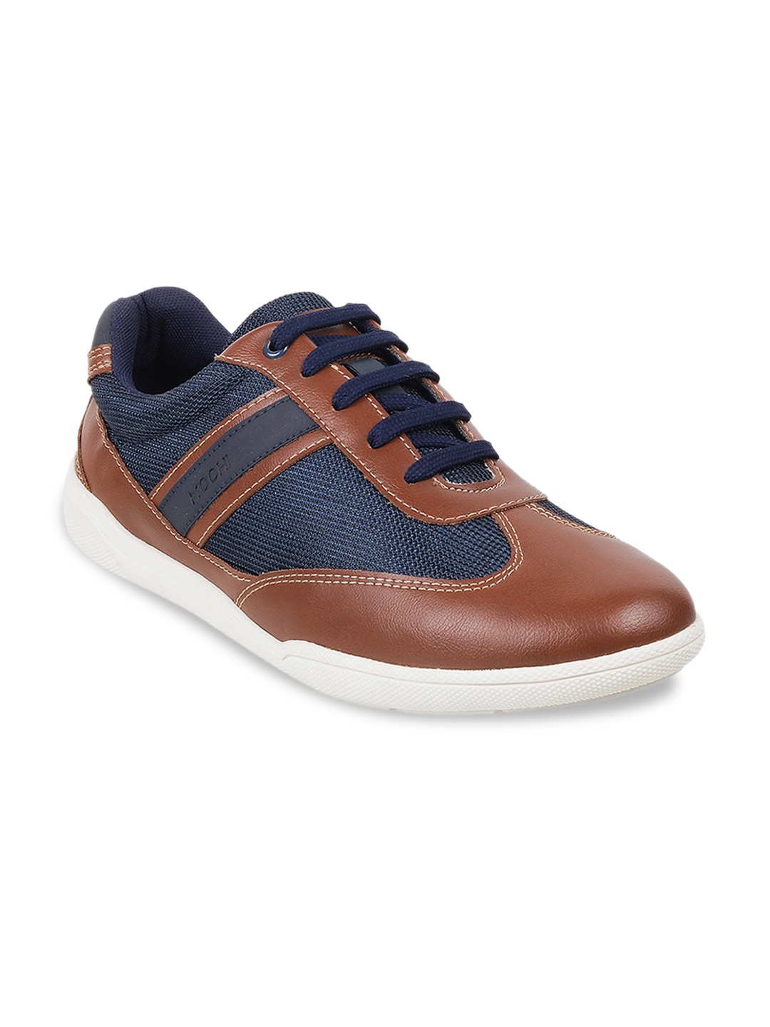 

Mochi Men Tan Colourblocked Sneakers