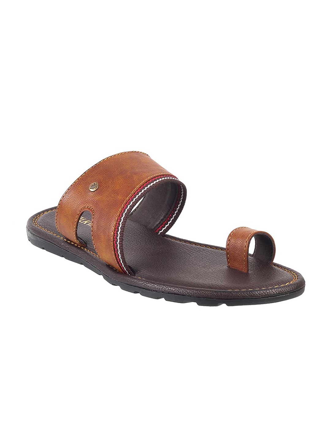 

WALKWAY by Metro Men Tan & Black Comfort Sandals