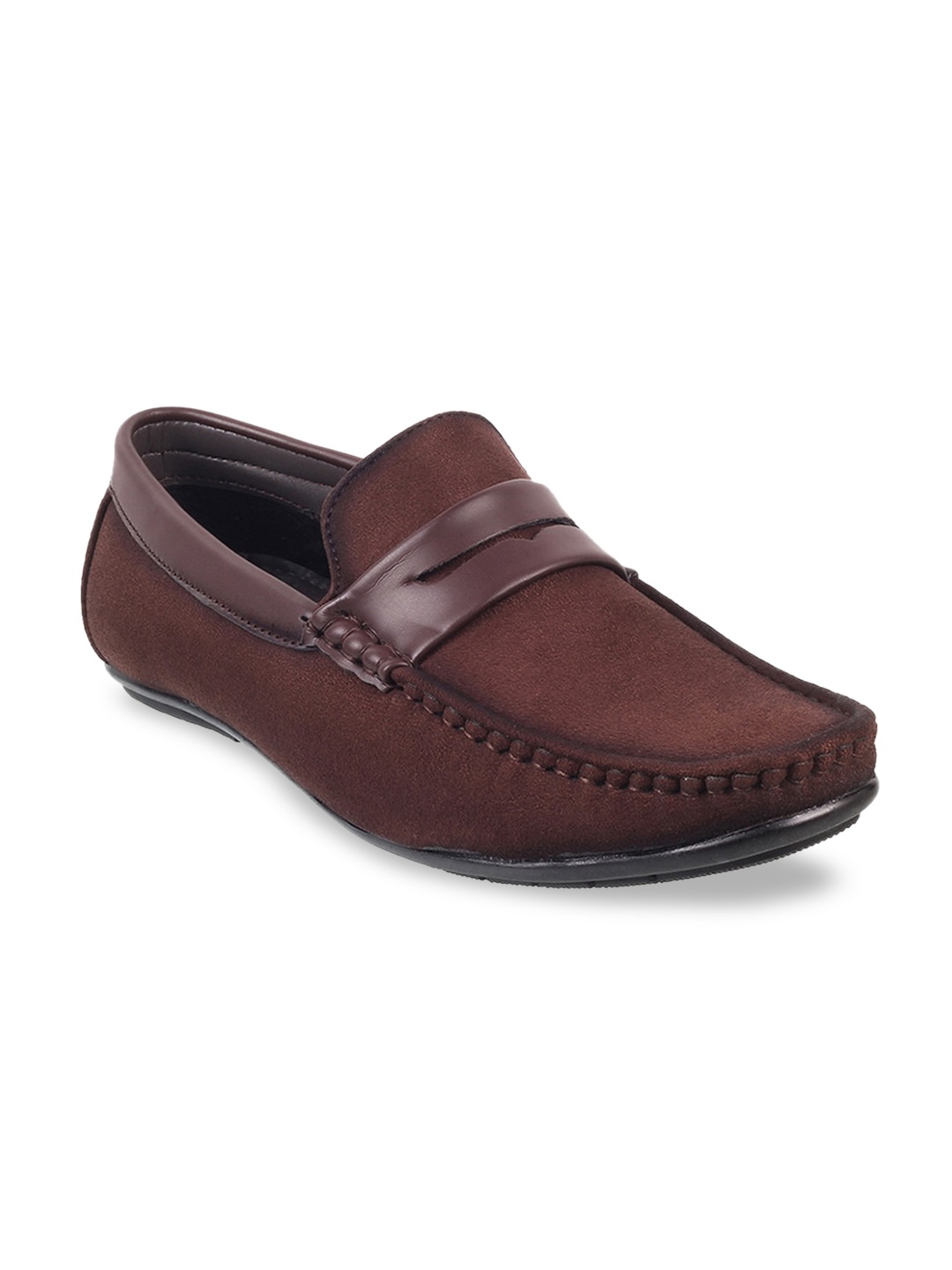 

WALKWAY by Metro Men Brown Suede Loafers