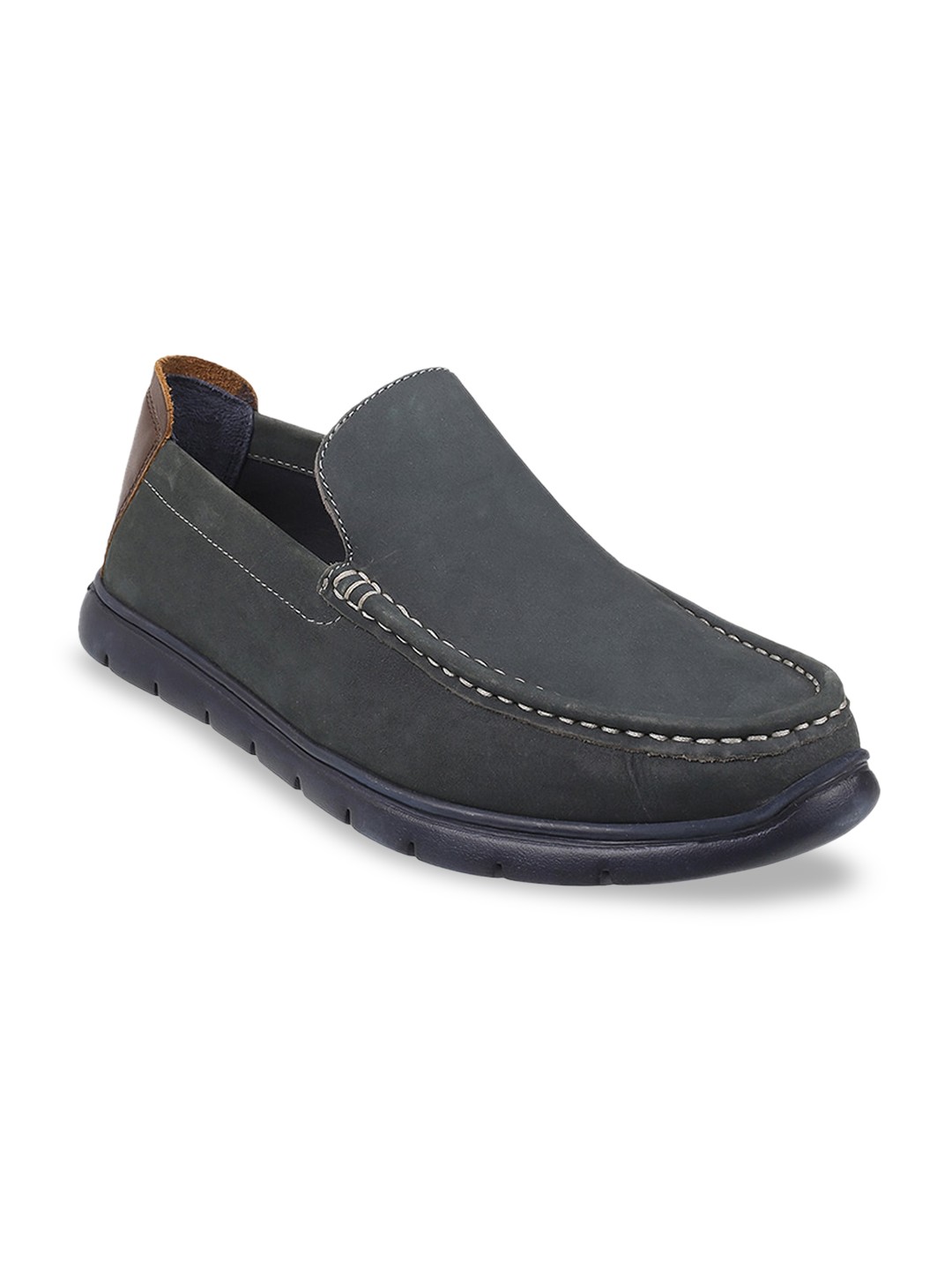

DAVINCHI Men Blue Leather Loafers