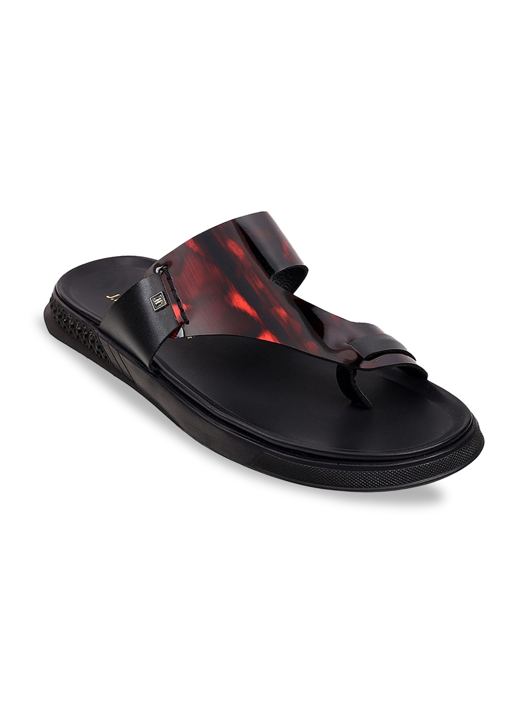 

J.FONTINI Men Maroon Comfort Sandals