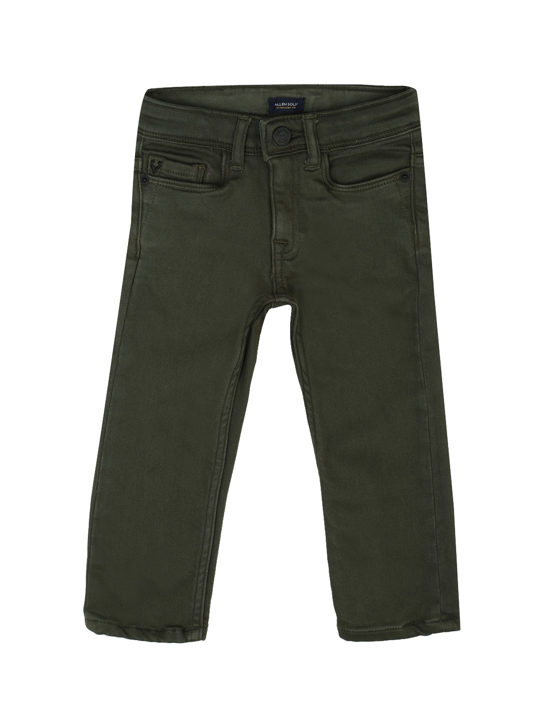 

Allen Solly Junior Boys Olive Green Skinny Fit Jeans