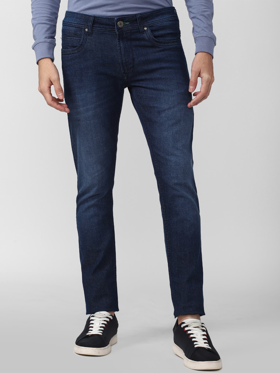 

Peter England Casuals Men Navy Blue Skinny Fit Light Fade Jeans