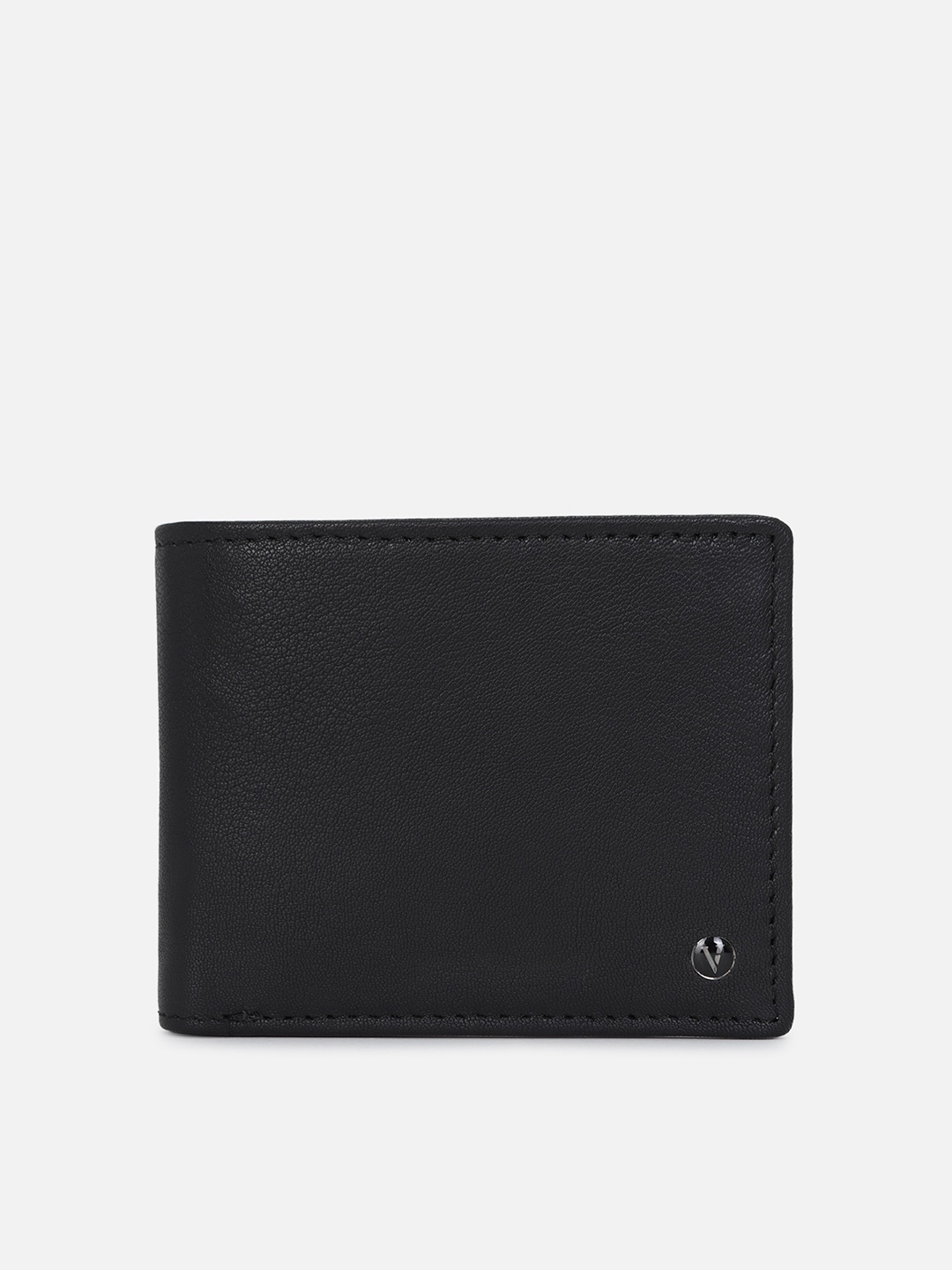 

Van Heusen Men Black Leather Two Fold Wallet
