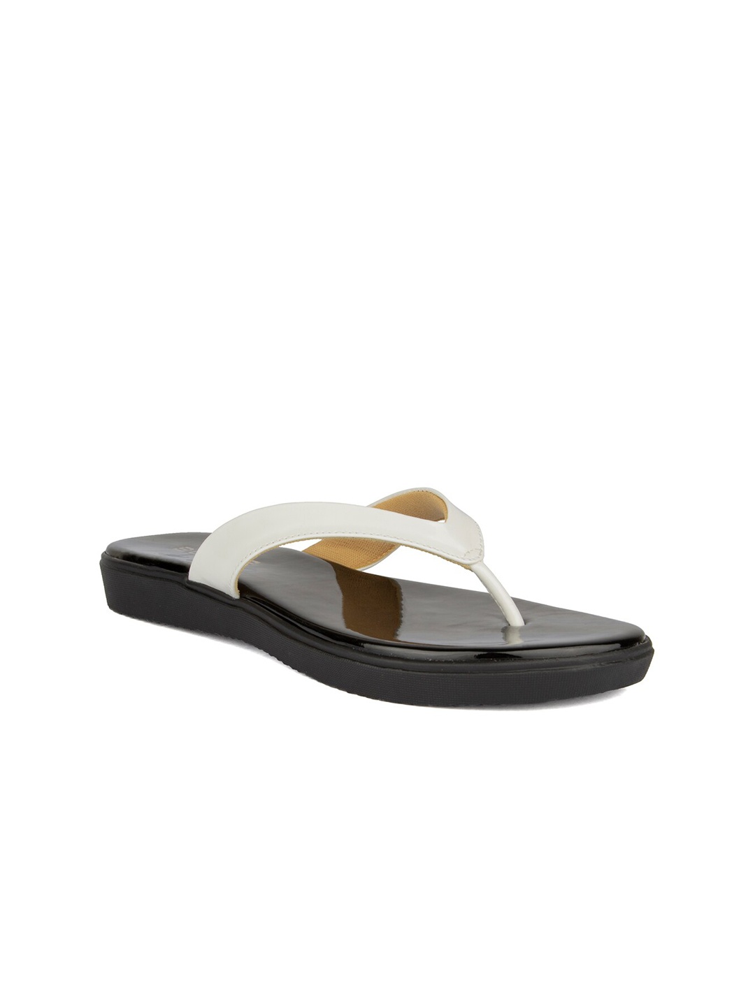 

SOLES Women White Open Toe Flats
