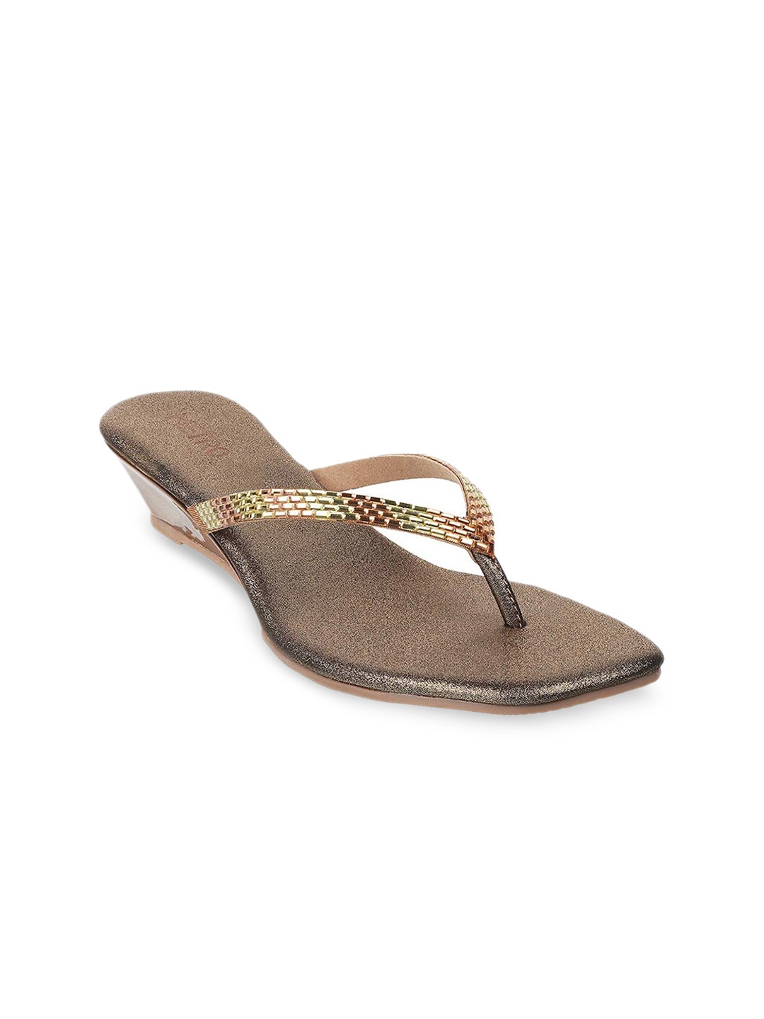 

Mochi Gold-Toned Embellished Comfort Heels