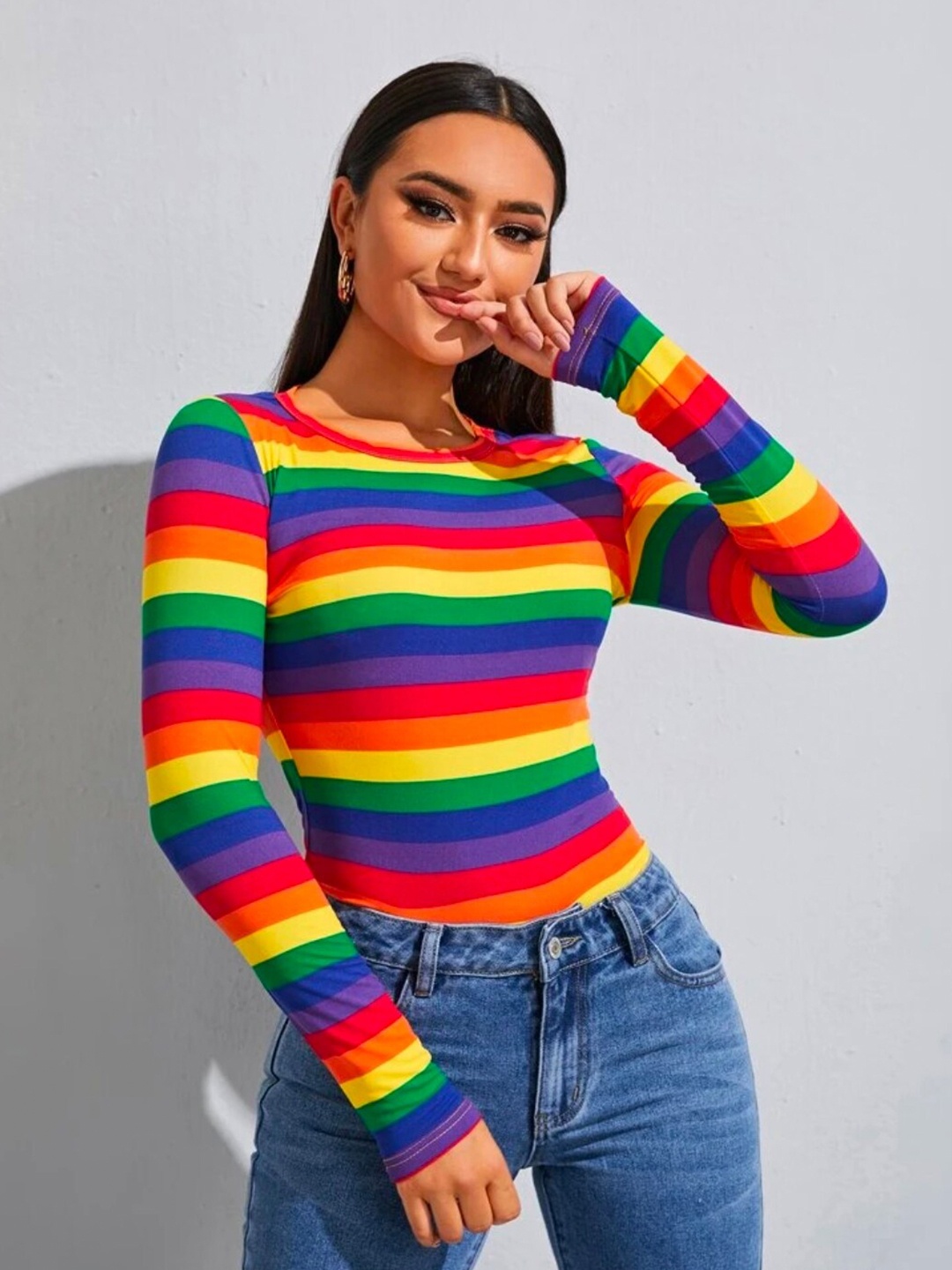 

Dream Beauty Fashion Yellow & Blue Striped Top
