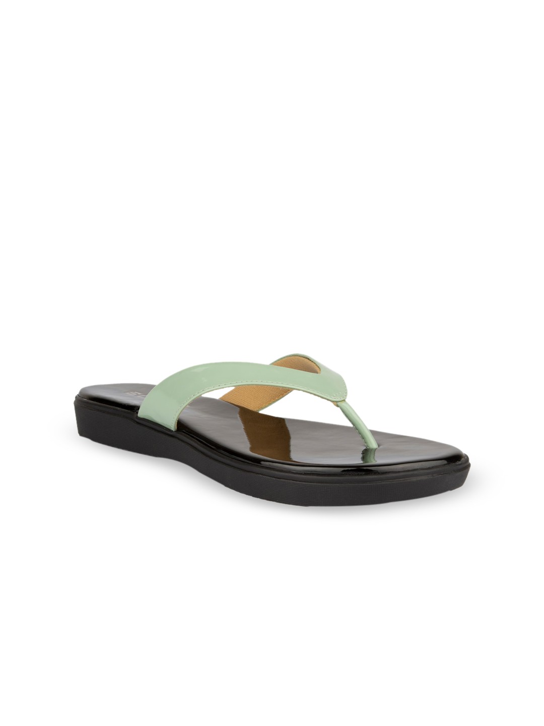 

SOLES Women Green Open Toe Flats