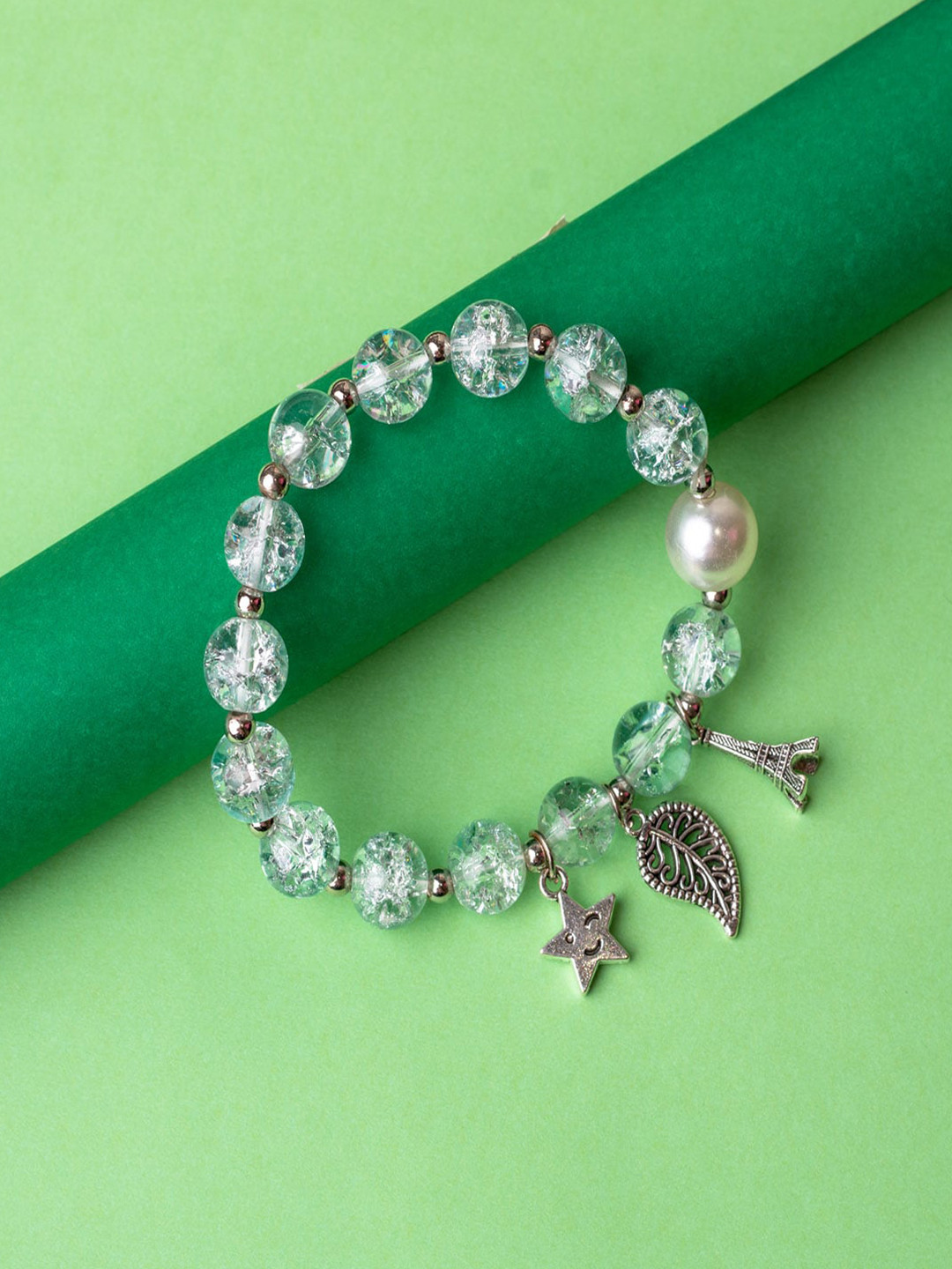 

Jewelz Women Green Cuff Bracelet