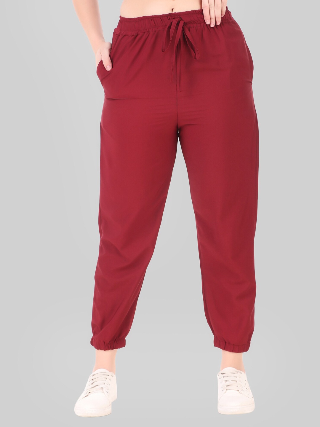 

Womenster Women Maroon Joggers Trousers