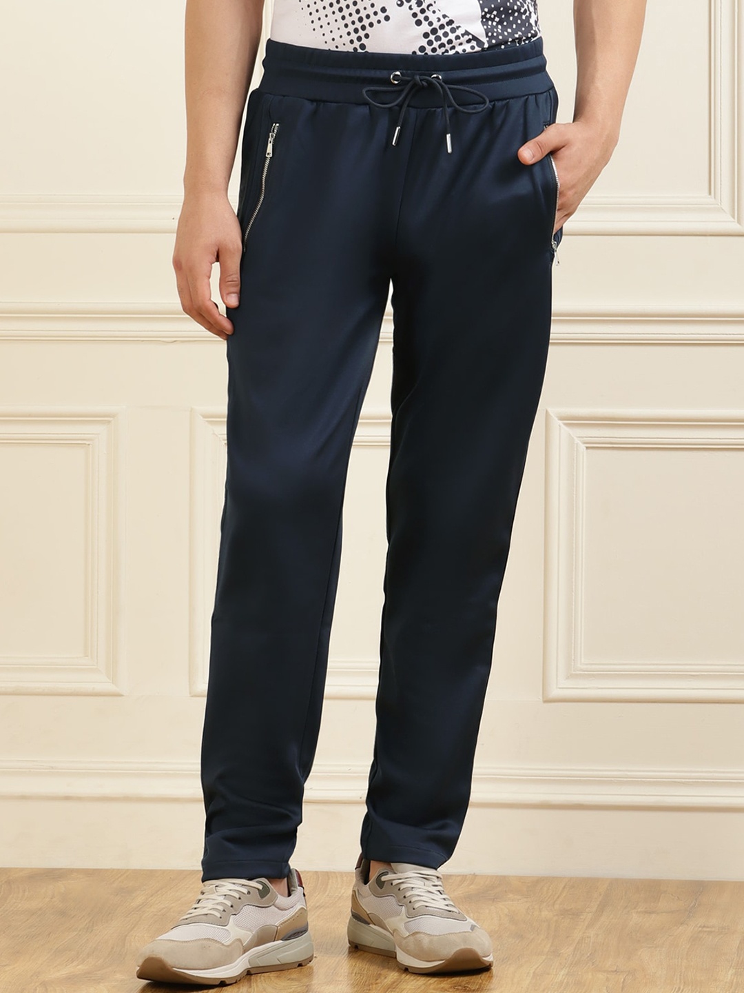 

HACKETT LONDON Men Navy Blue Zipper Pocket Track Pant