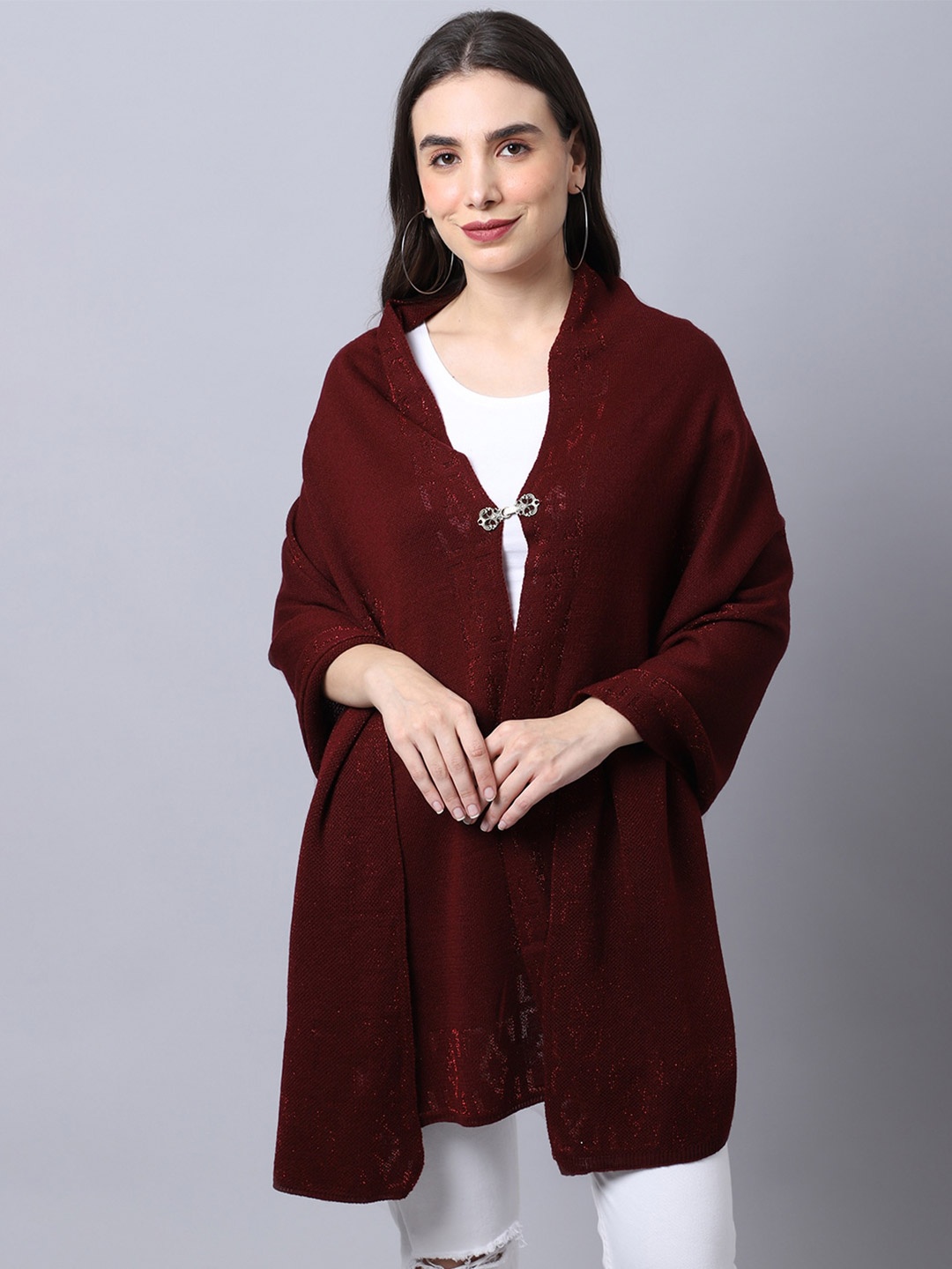 

Cantabil Women Maroon Wool Stole