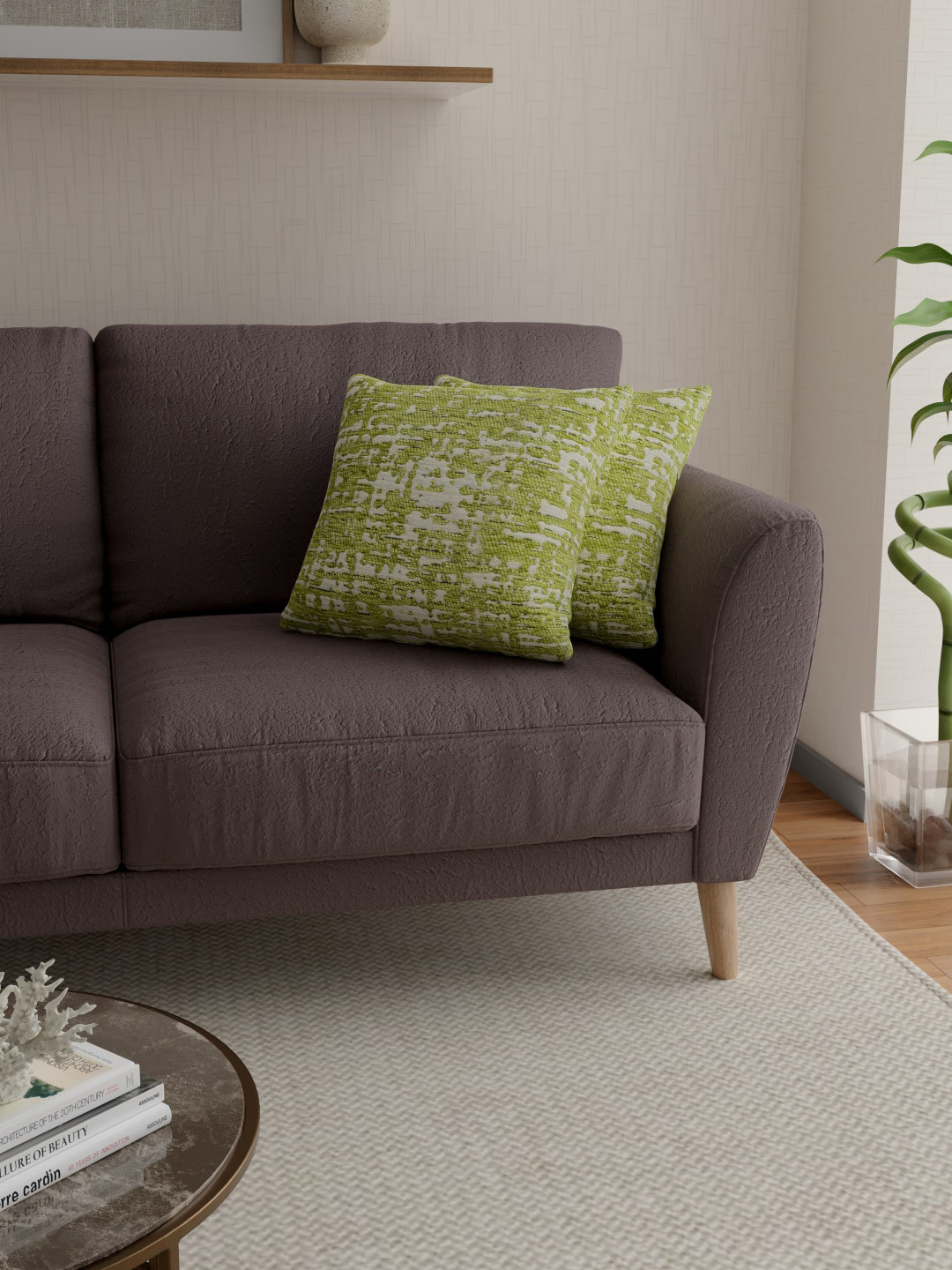

ROSARA HOME Unisex Lime Green Cushion Covers