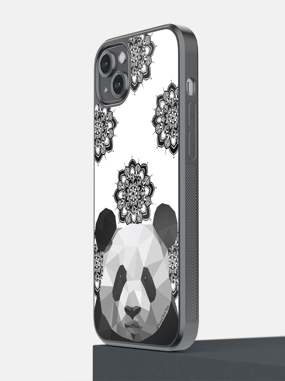 

macmerise Black & White Panda Poly Printed iPhone 14 Plus Bumper Case