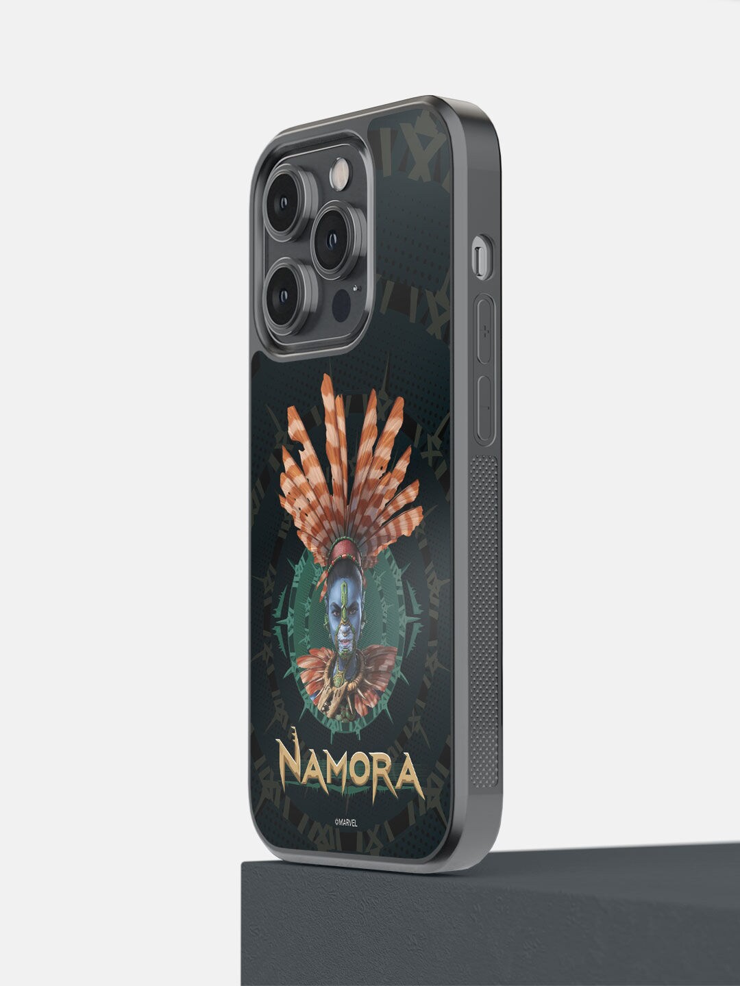 

macmerise Black & Green Wakanda Forever Namora Face Printed iPhone 14 Pro Bumper Case