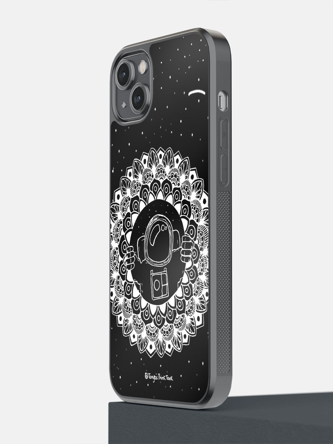 

macmerise Black & White Astronaut Design iPhone 14 Plus Bumper Case