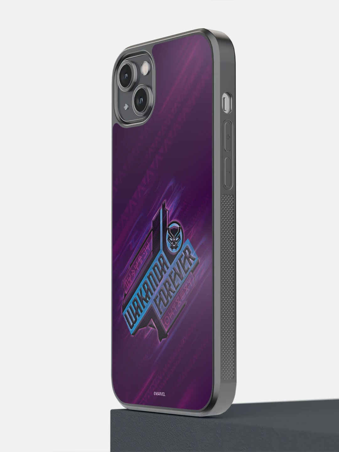 

macmerise Purple Wakanda Forever Icon Printed iPhone 14 Plus Bumper Case