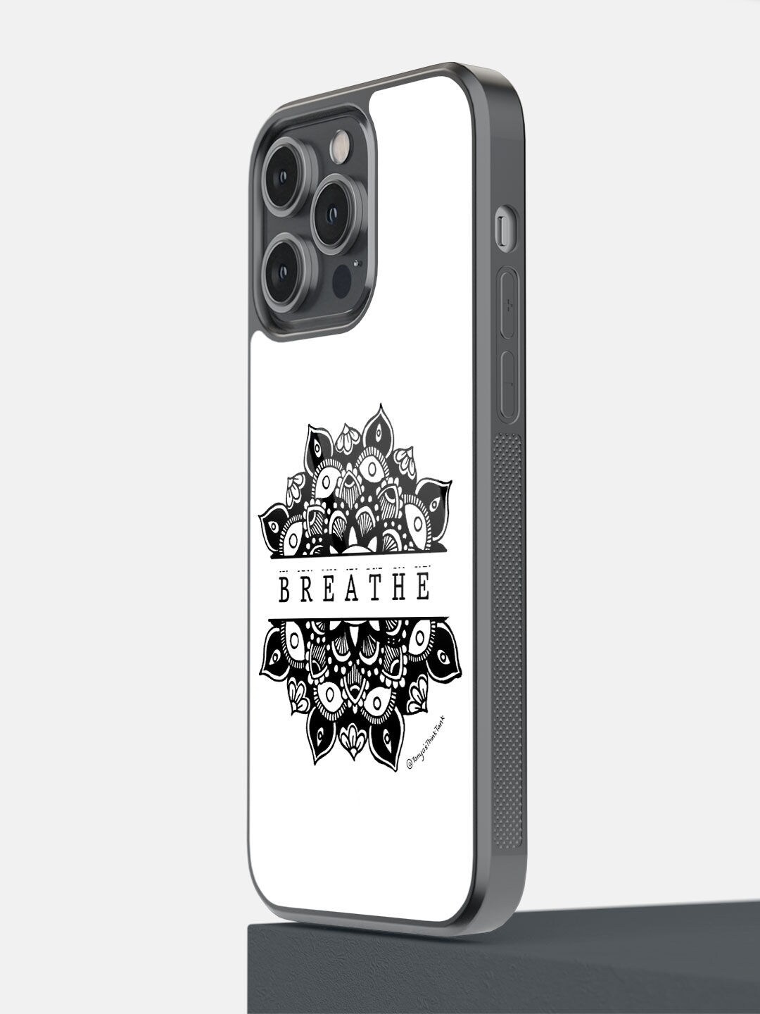 

macmerise White & Black Breathe iPhone 14 Pro Max Back Case