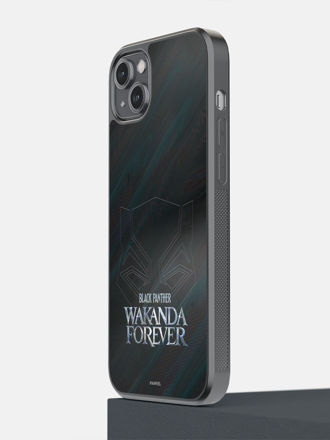 

macmerise Black Wakanda Forever Logo Printed iPhone 14 Plus Bumper Case