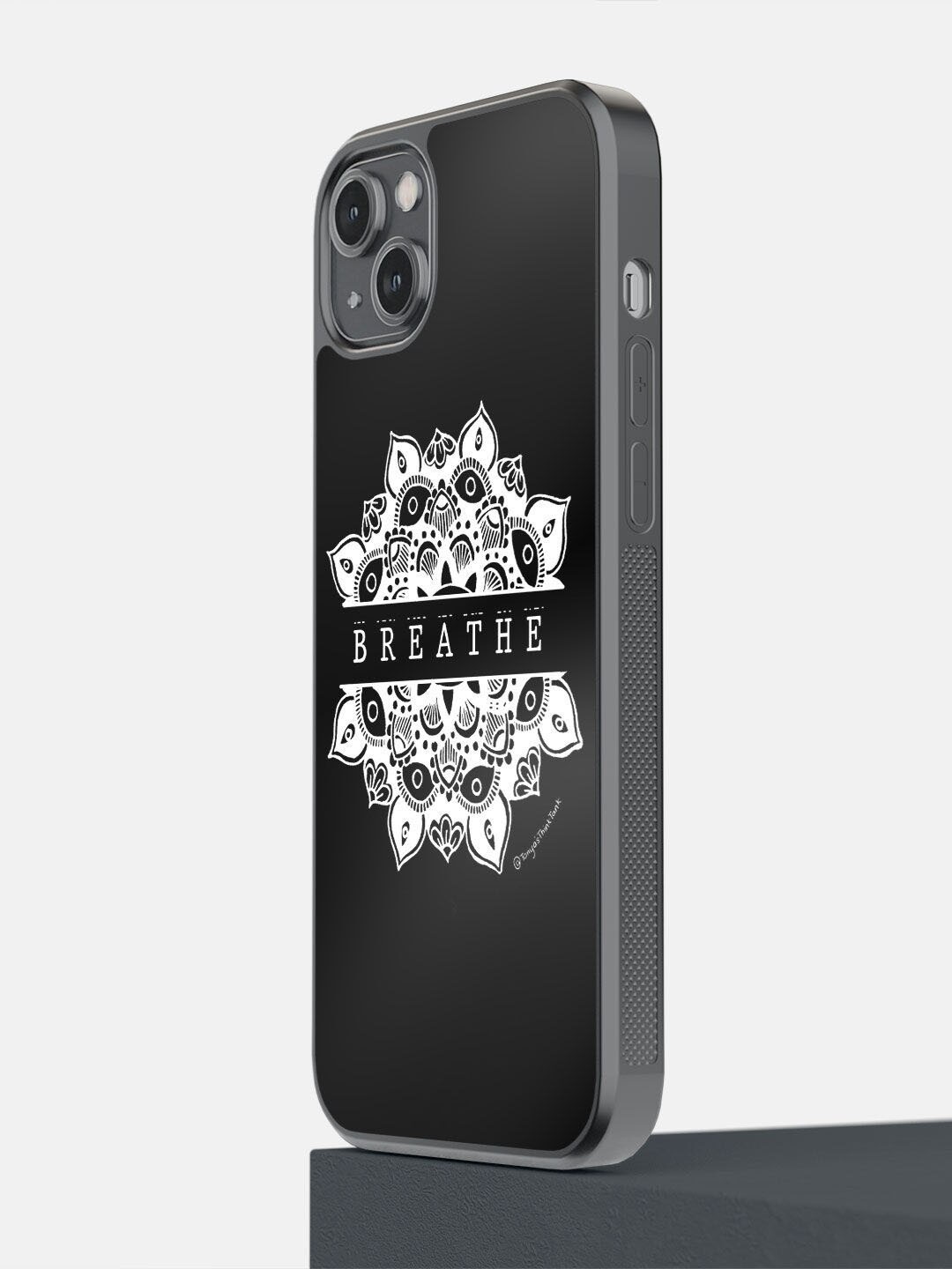 

macmerise Black Printed iPhone 14 Plus Bumper Back Case