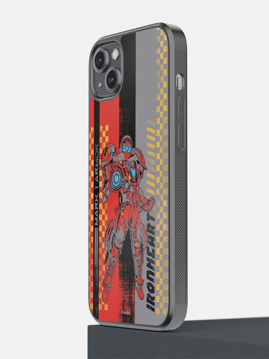 

macmerise Red & Grey Wakanda Forever Iron Heart iPhone 14 Plus Back Case