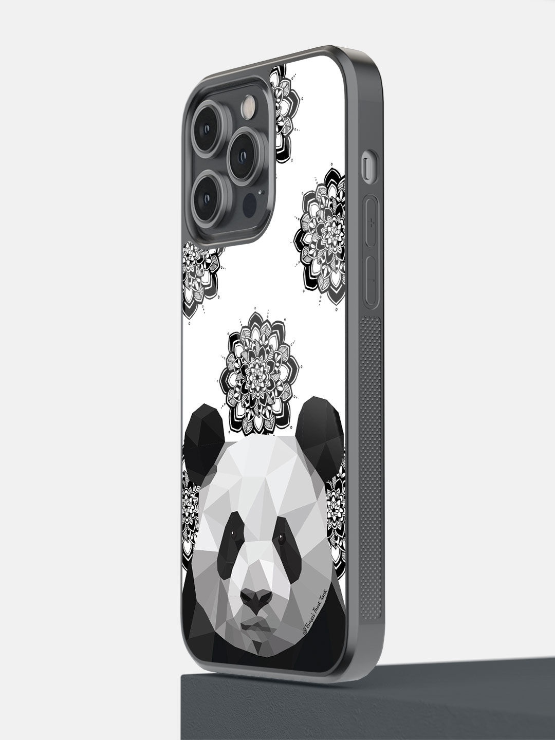 

macmerise White & Black Panda Poly iPhone 14 Pro Max Back Case