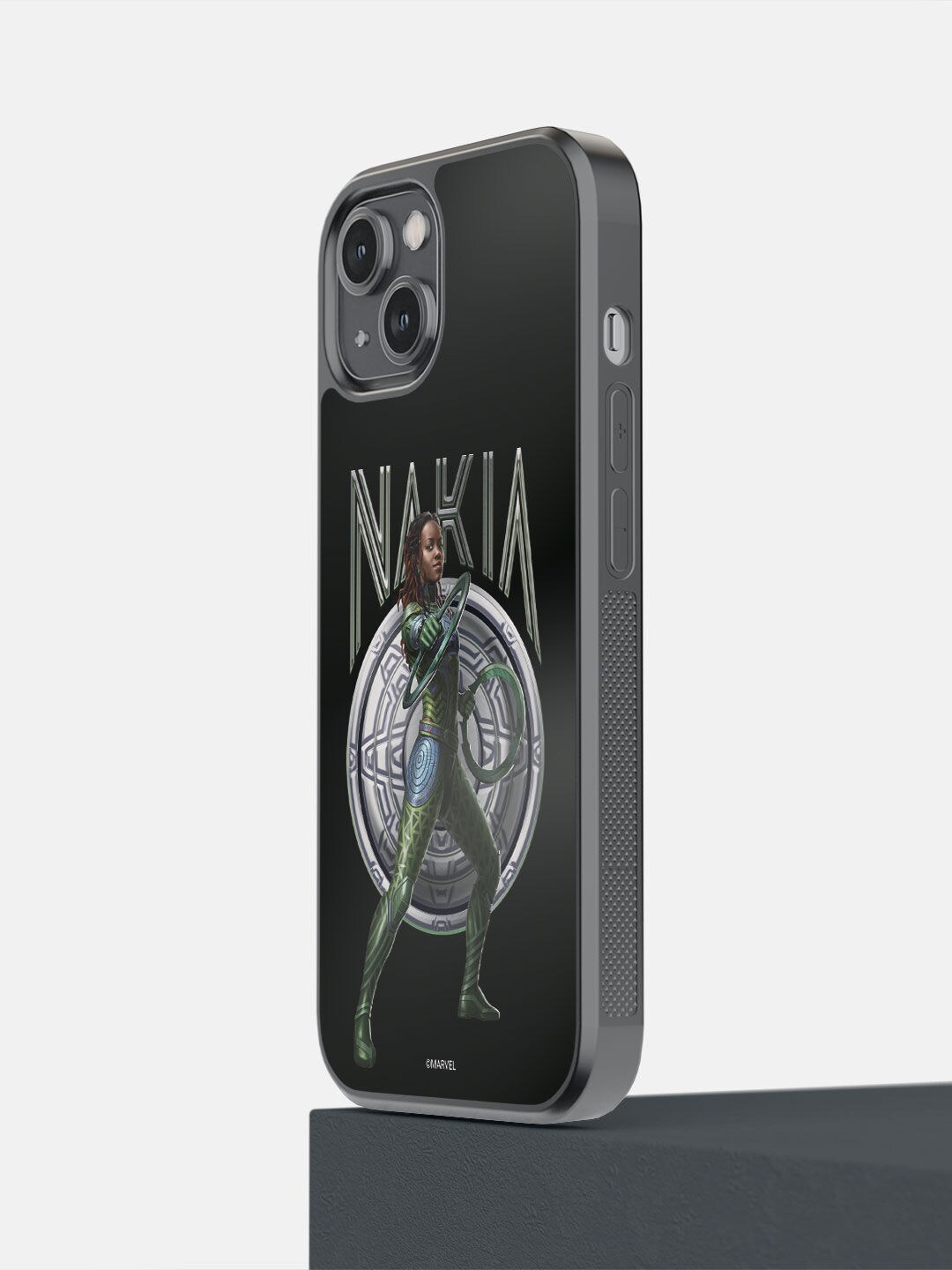 macmerise Black Wakanda Forever Nakia Pose Printed iPhone 14 Bumper Case