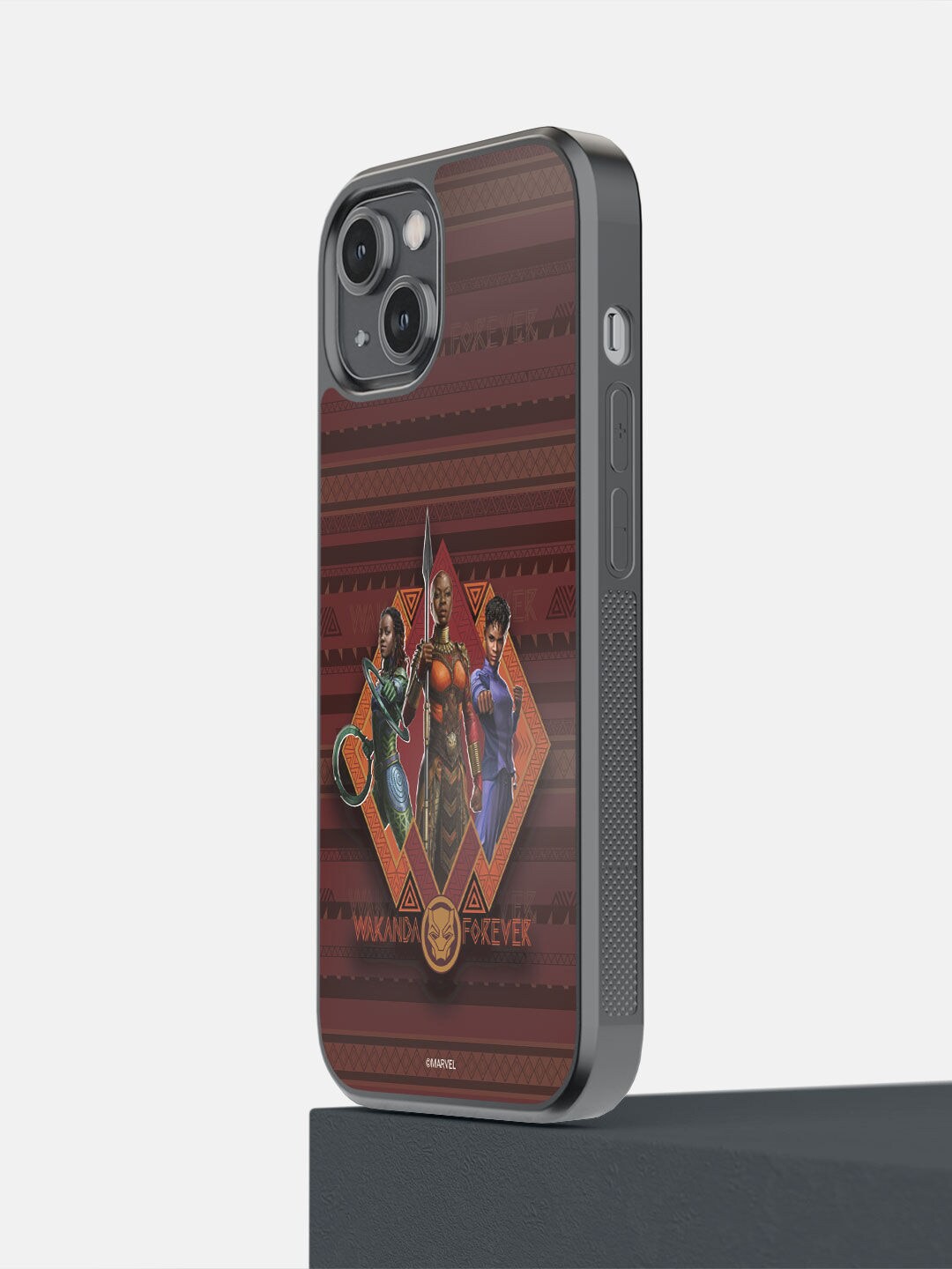 

macmerise Maroon & Orange Wakanda Forever Women Power Raise iPhone 14 Back Case