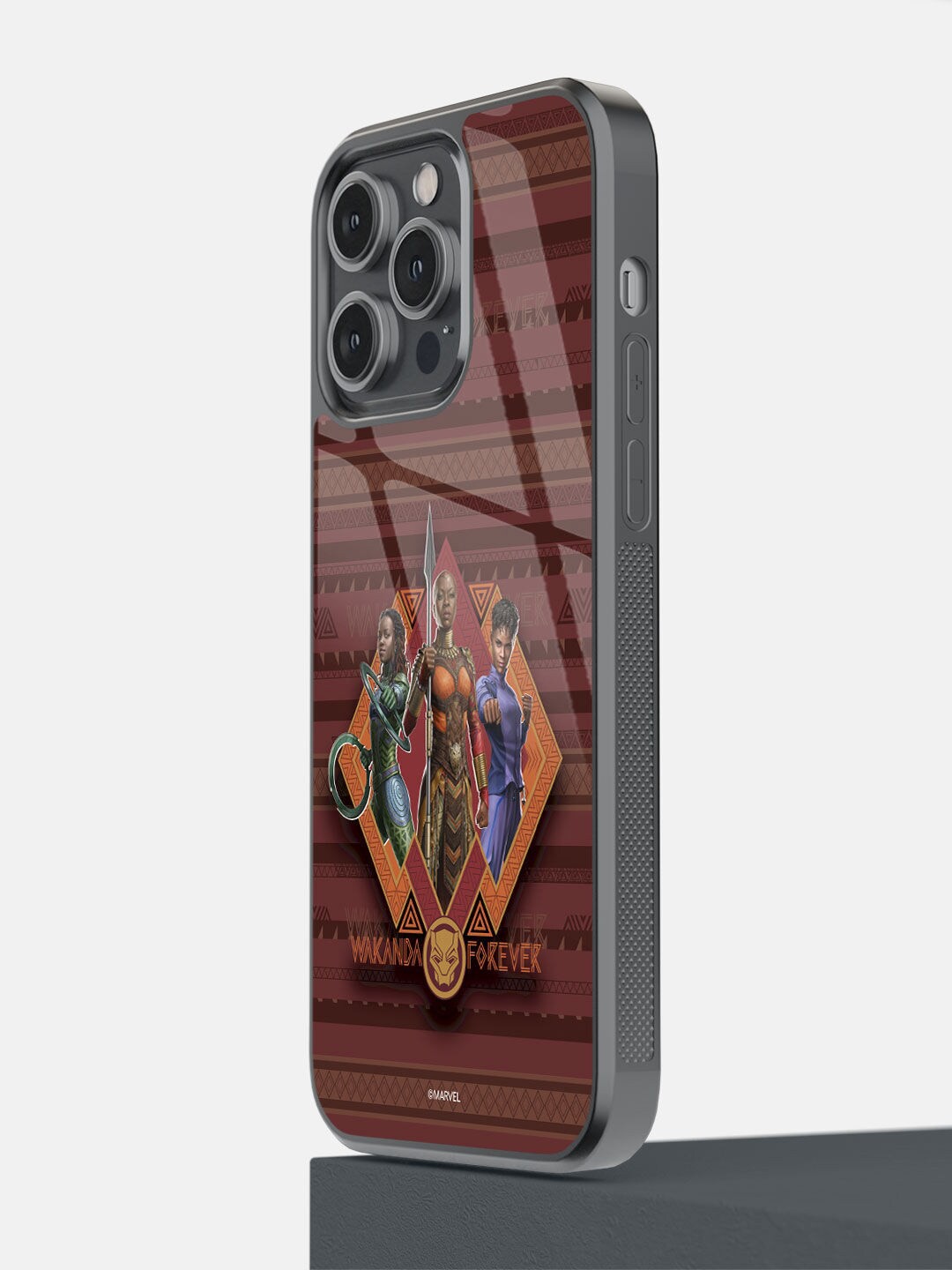 

macmerise Brown Printed iPhone 14 Pro Max Bumper Back Case