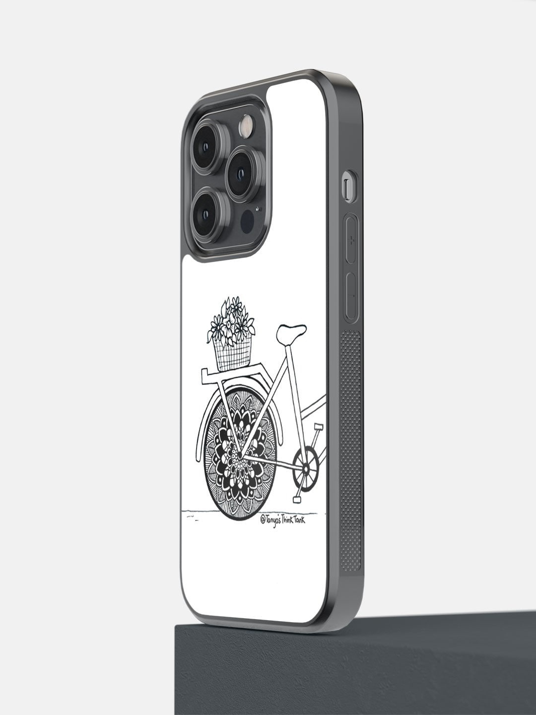 

macmerise White & Black Printed iPhone 14 Pro Bumper Case