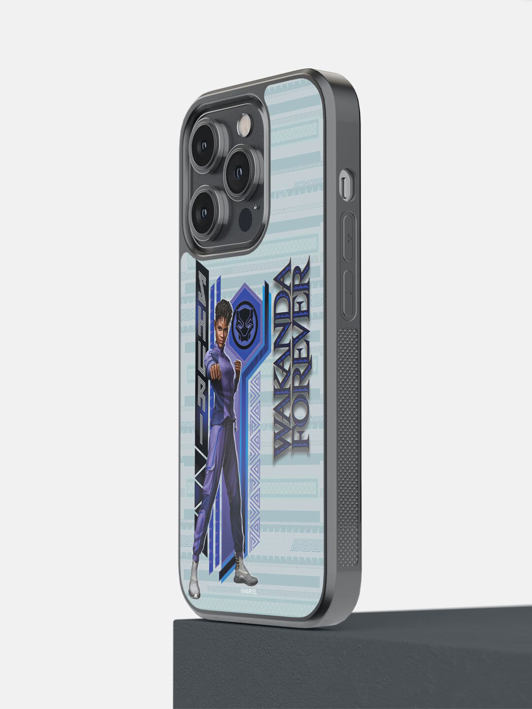

macmerise Blue Wakanda Forever Shuri Pose Printed iPhone 14 Pro Bumper Case