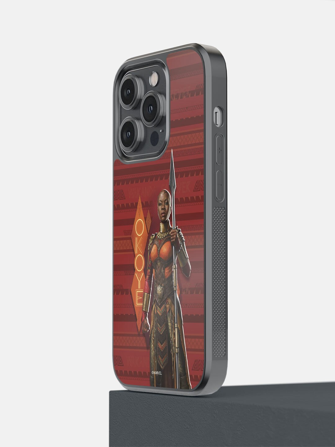 

macmerise Maroon & Brown Wakanda Forever Okoye Pose Design iPhone 14 Pro Bumper Case