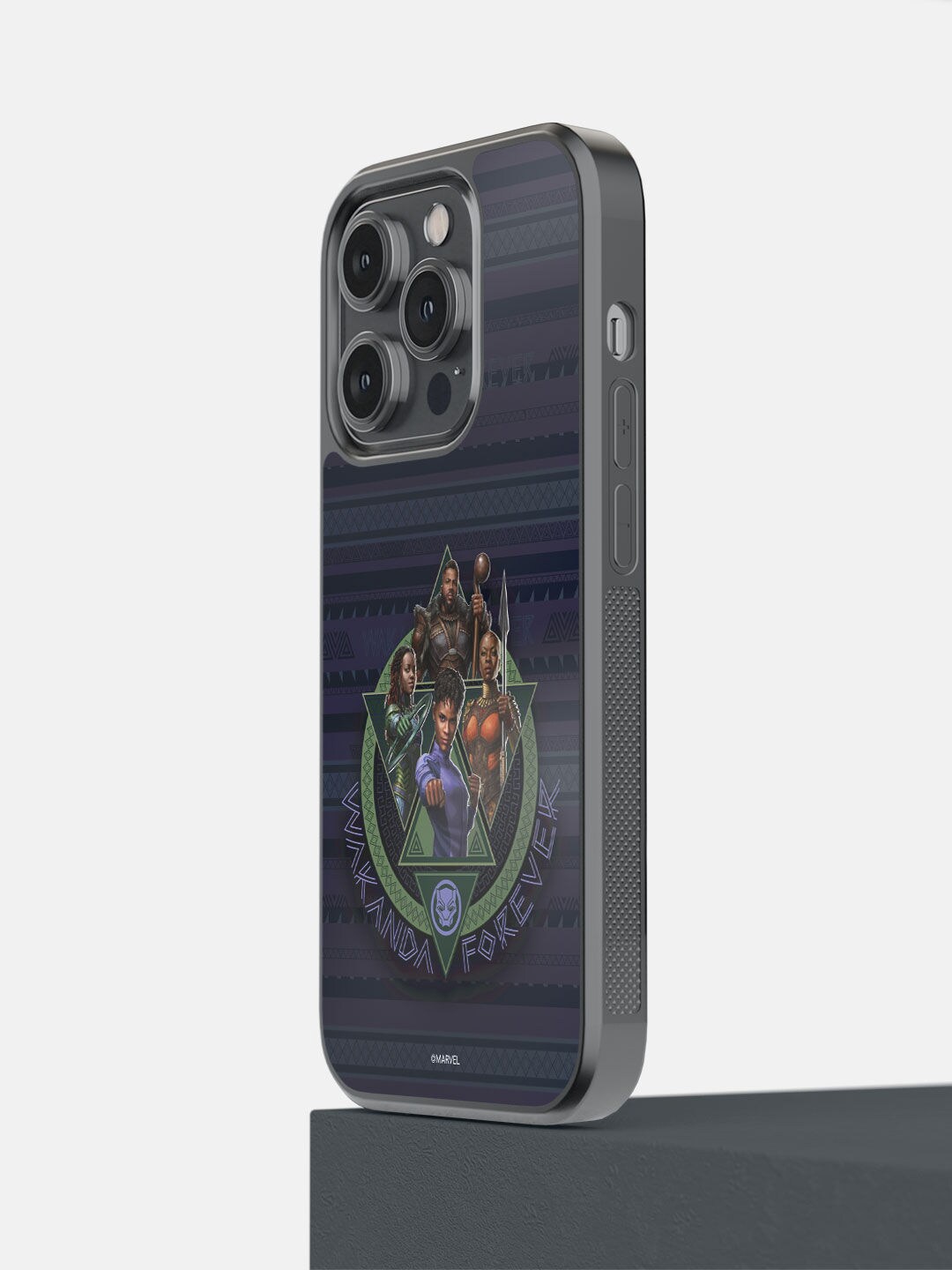 

macmerise Purple Wakanda Forever Raise Printed iPhone 14 Pro Bumper Case